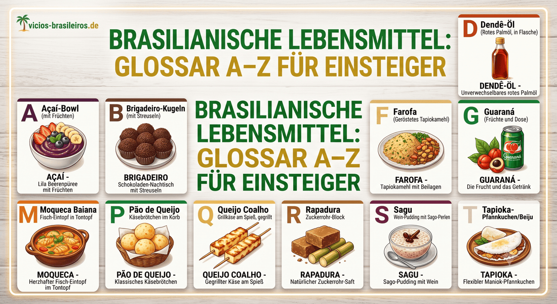 Brasilianische Lebensmittel erklärt: Das Glossar für Einsteiger - Vicios-Brasileiros