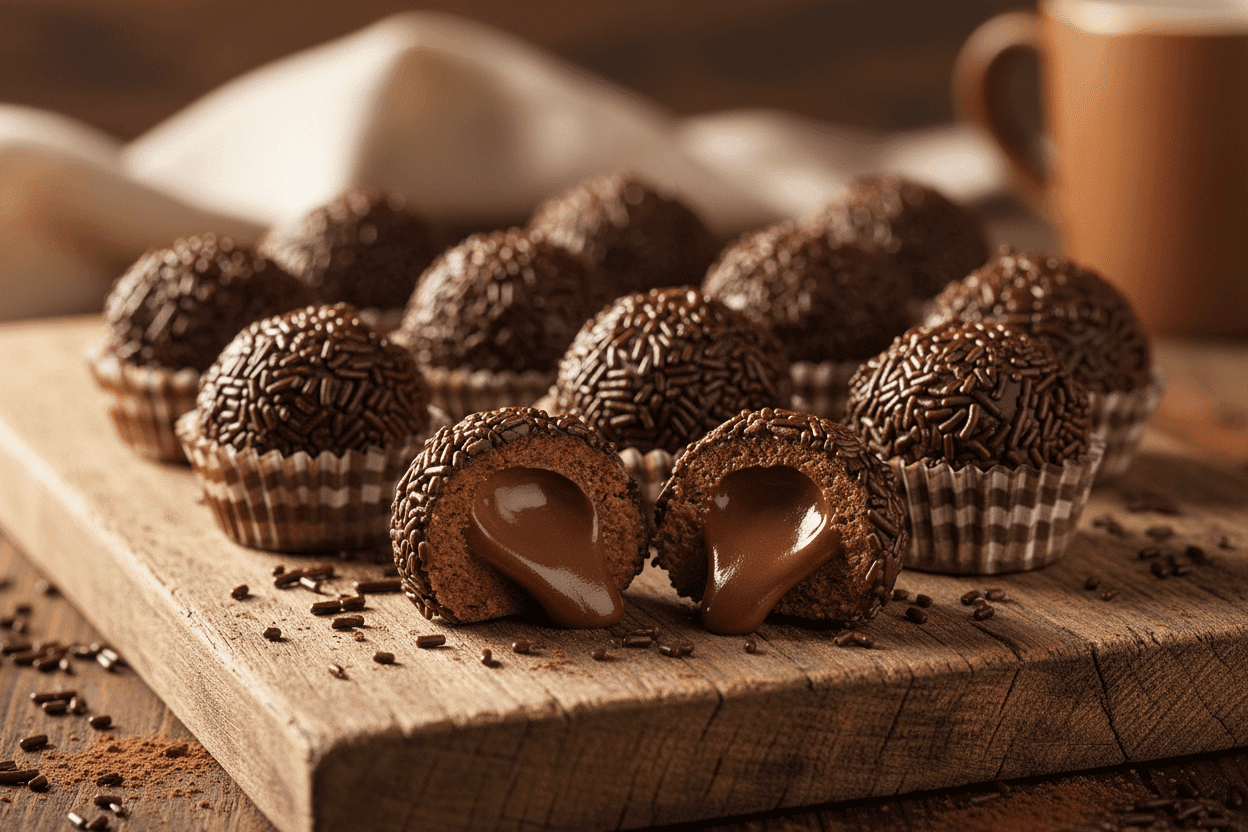 Brigadeiro – Brasilianische Schokoladentrüffel (3 Zutaten) - Vicios-Brasileiros
