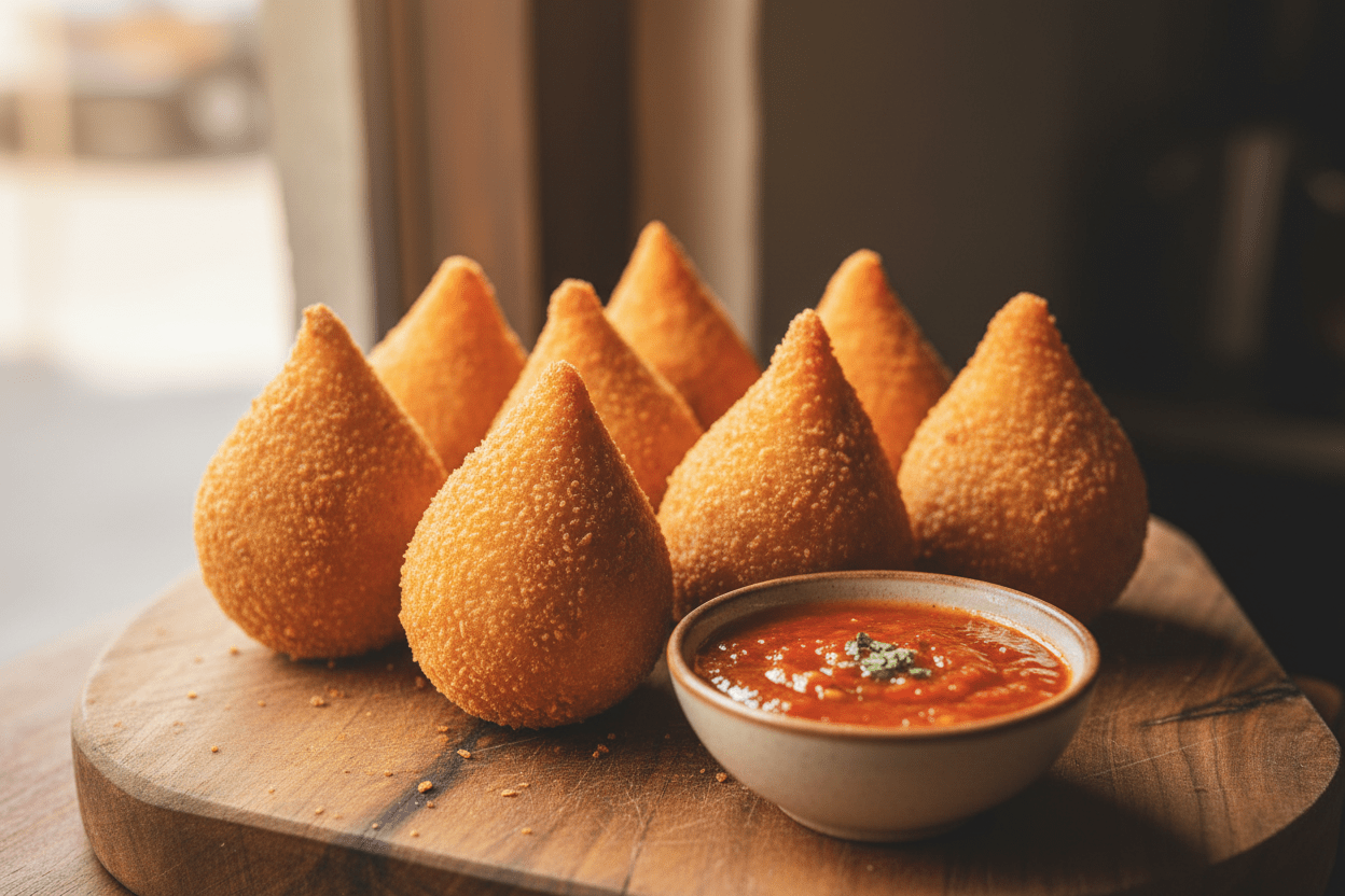 Coxinha – Brasilianische Hähnchen-Kroketten selber machen - Vicios-Brasileiros