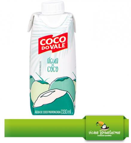 Água de Côco Coco do Vale 330 ml – Brasilianisches Kokoswasser im Tetra-Pack | Vicios Brasileiros