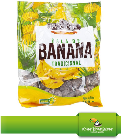 Bala de Banana Tradicional - Bananen-Bonbons - daColonia 160 g