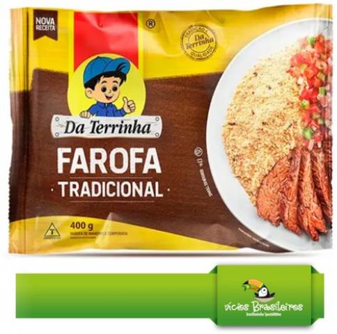 Farofa Pronta de Mandioca – Gewürzte Maniokmehlbeilage – daTerrinha – 400 g