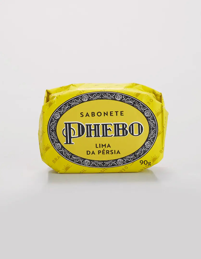 Phebo Glycerin-Seife Lima da Pérsia 90 g – grüne Verpackung mit rotem Etikett, brasilianische Traditionsseife von Granado mit Limettenaroma
