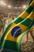 Brasilienschal und - fahne - für echte Fans unserer Selecao - Vicios - Brasileiros
