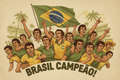Brasilienschal und - fahne - für echte Fans unserer Selecao - Vicios - Brasileiros