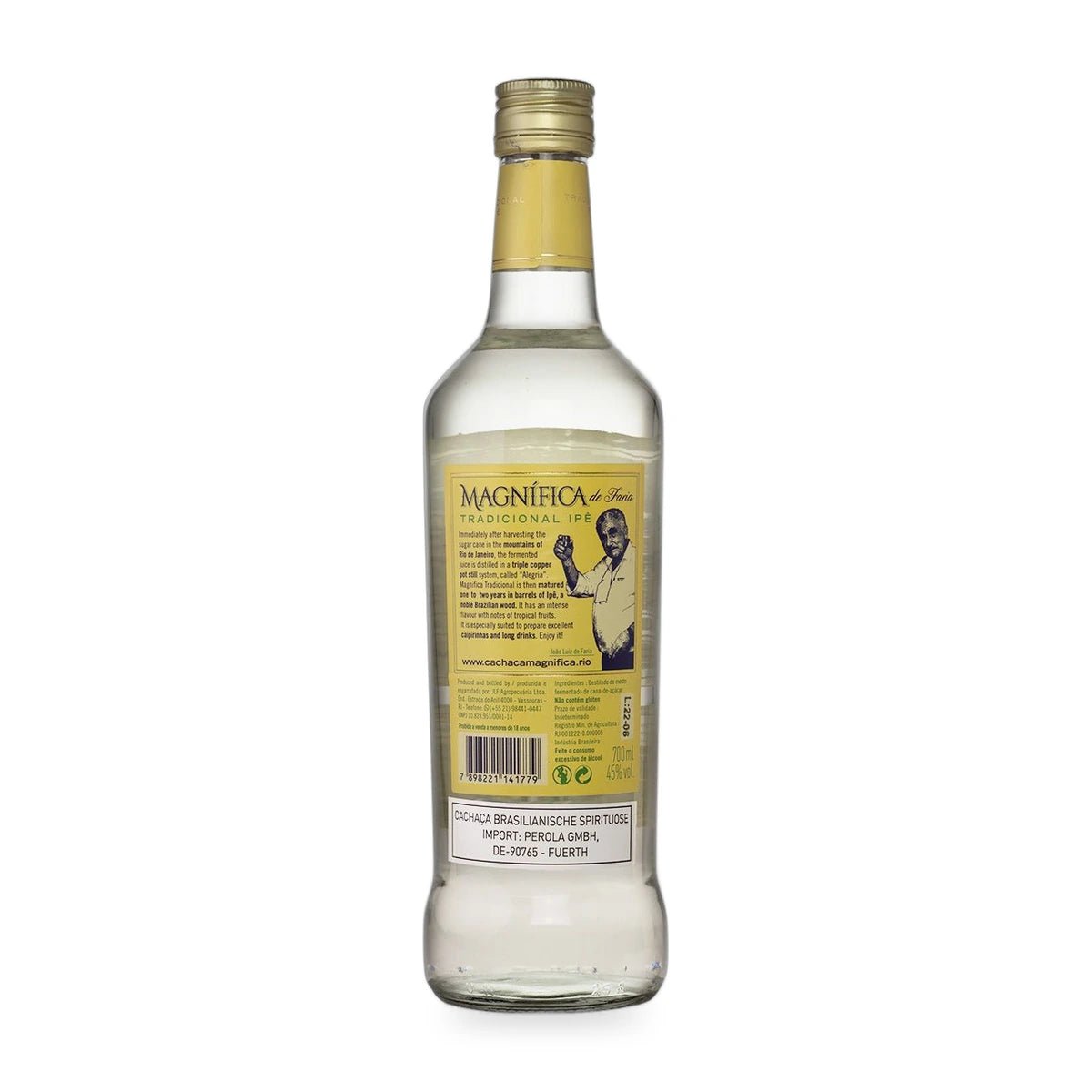 Cachaça Magnífica Tradicional – 700 ml – 45 % Vol. - Vicios-Brasileiros