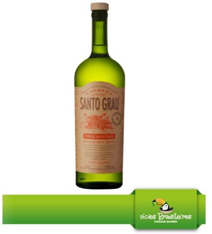 Cachaca Santo Grau - Coronel Xavier Chaves - 1000ml - 40 % Vol. - Vicios-Brasileiros