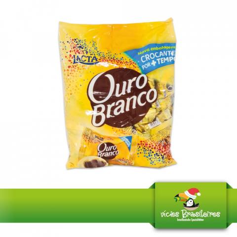Chocolate Ouro Branco – Weiße Schokolade – Lacta – 1000 g - Vicios-Brasileiros