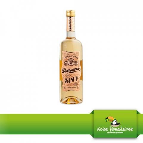 Delicana Zimt - Orangen Likör – Cachaça Liqueur – 1 Liter - Vicios - Brasileiros