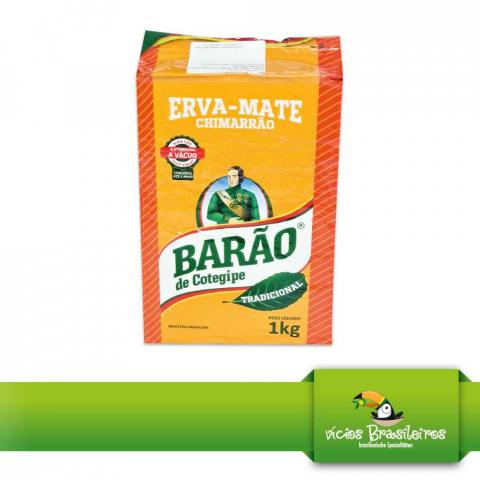 Erva Mate Barão Tradicional, Qualitäts - Mate Tee, Vakupak, 1,0 kg - Vicios - Brasileiros