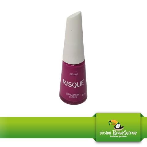 Esmalte Risque - Nagellack - Leo mandou flores - 8ml - Vicios - Brasileiros