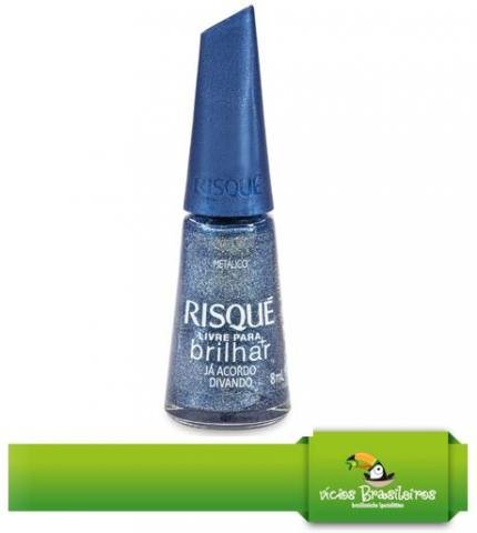 Esmalte Risque - Nagellack - Livre para brilhar - Ja acordo divando - 8ml - Vicios - Brasileiros