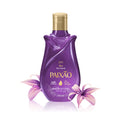 Linha Paixão Körperpflegeöl Irresistível Flor de Lis 100 ml – brasilianisches Lilien-Körperöl in transparenter Flasche mit lilafarbenem Etikett

