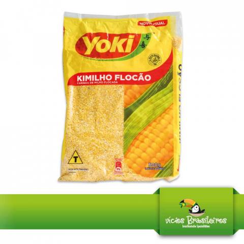 Kimilho Flocao – Maismehlflocken für Cuzcuz – Yoki – 3 x 500 g
