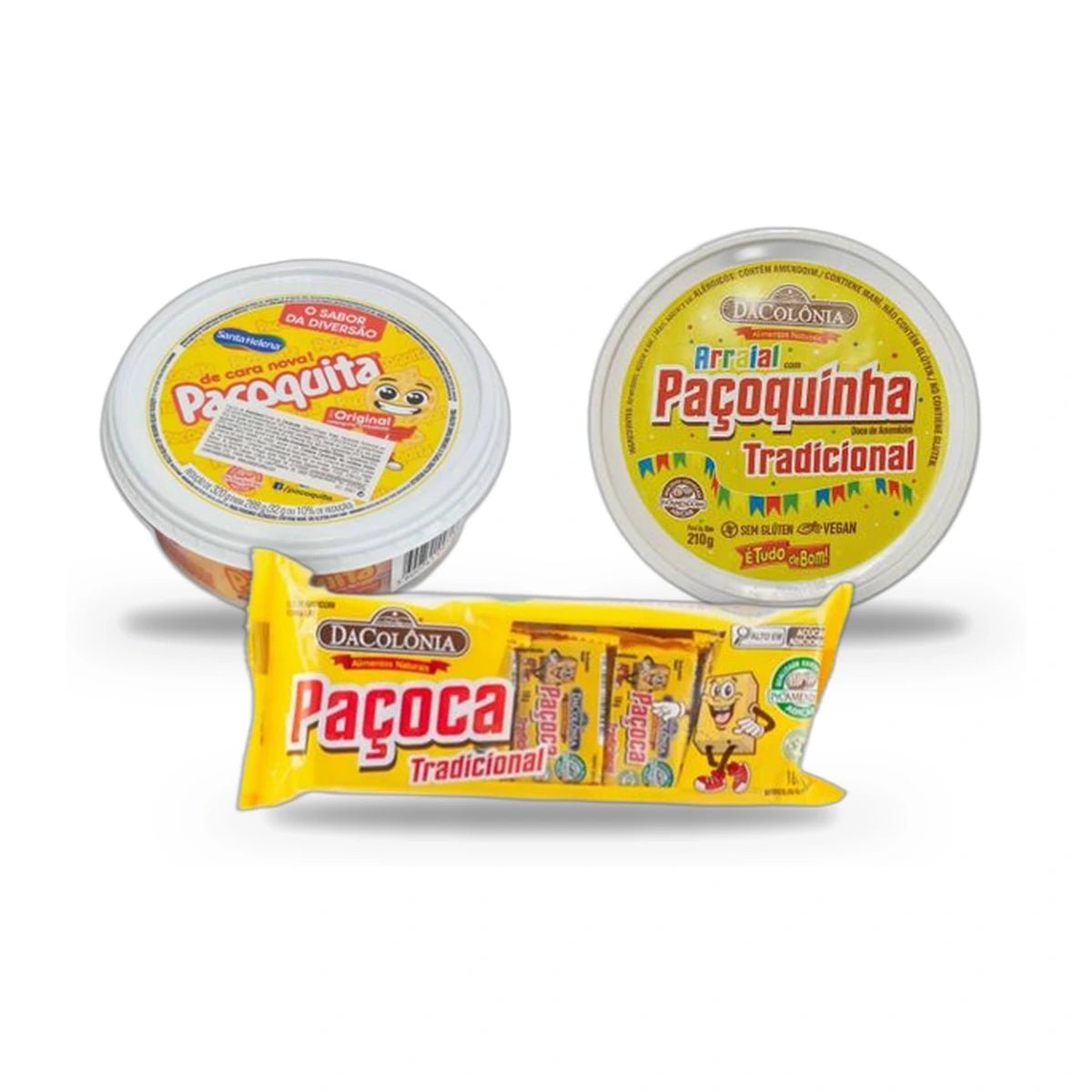 Paçoca-Trio – Paçoca Rolha, Paçoca Traditional & Paçoquita - Vicios-Brasileiros