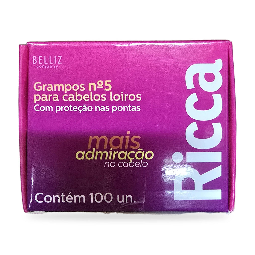 Ricca Haarklemmen Nr. 5 – Grampos für blondes Haar – 100 Stück - Vicios-Brasileiros