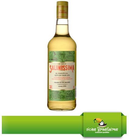 Saliníssima Cachaça – Ouro – 1000ml – 42% - Vicios-Brasileiros