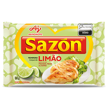 SAZÓN Toque de Limão 60 g – Würzmischung mit Zitrusnote, 12 × 5 g - Vicios-Brasileiros