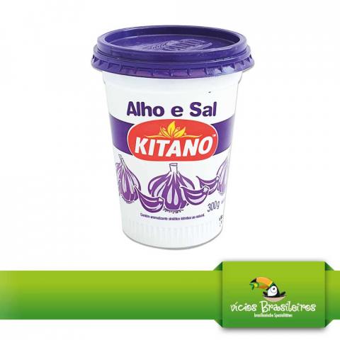 Tempero Alho e Sal – Knoblauch - Gewürzsalz – Kitano – 300 g - Vicios - Brasileiros