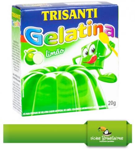 Gelatina Limão 20g – Erfrischende Limetten-Gelatine von Trisanti