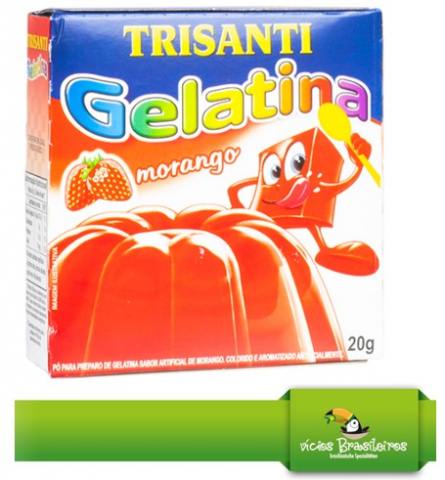 Gelatina Morango 20g – Fruchtige Erdbeer-Gelatine von Trisanti