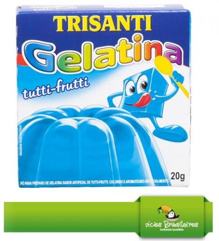 Gelatina Tutti Frutti von Trisanti – Leuchtende Gelatine mit fruchtigem Geschmack aus Brasilien