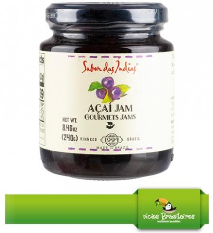 Geléia de Açaí 240g – Fruchtige Açaí-Marmelade des brasilianischen Herstellers Sabor das Indias