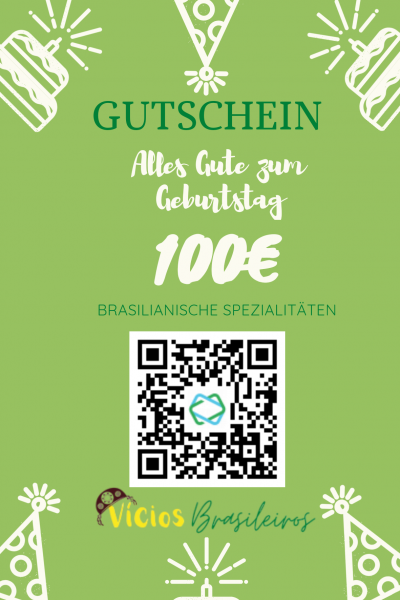 100 Euro Gutschein - für den Geburtstag