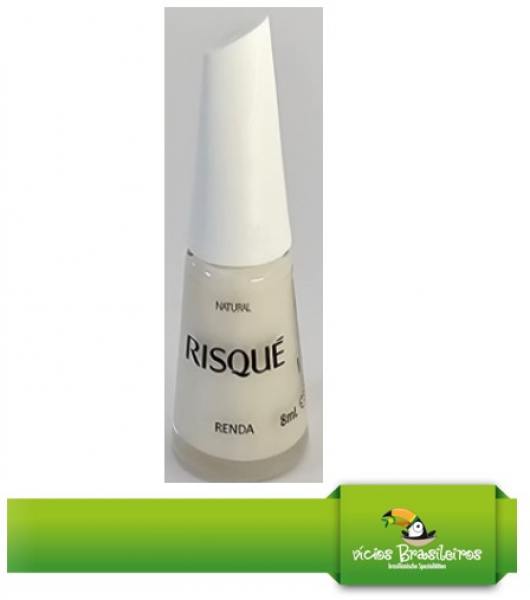 Esmalte Risqué Renda – 8ml Nagellack in durchscheinendem Weiß